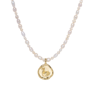 Open image in slideshow, The Leda Pearl Necklace
